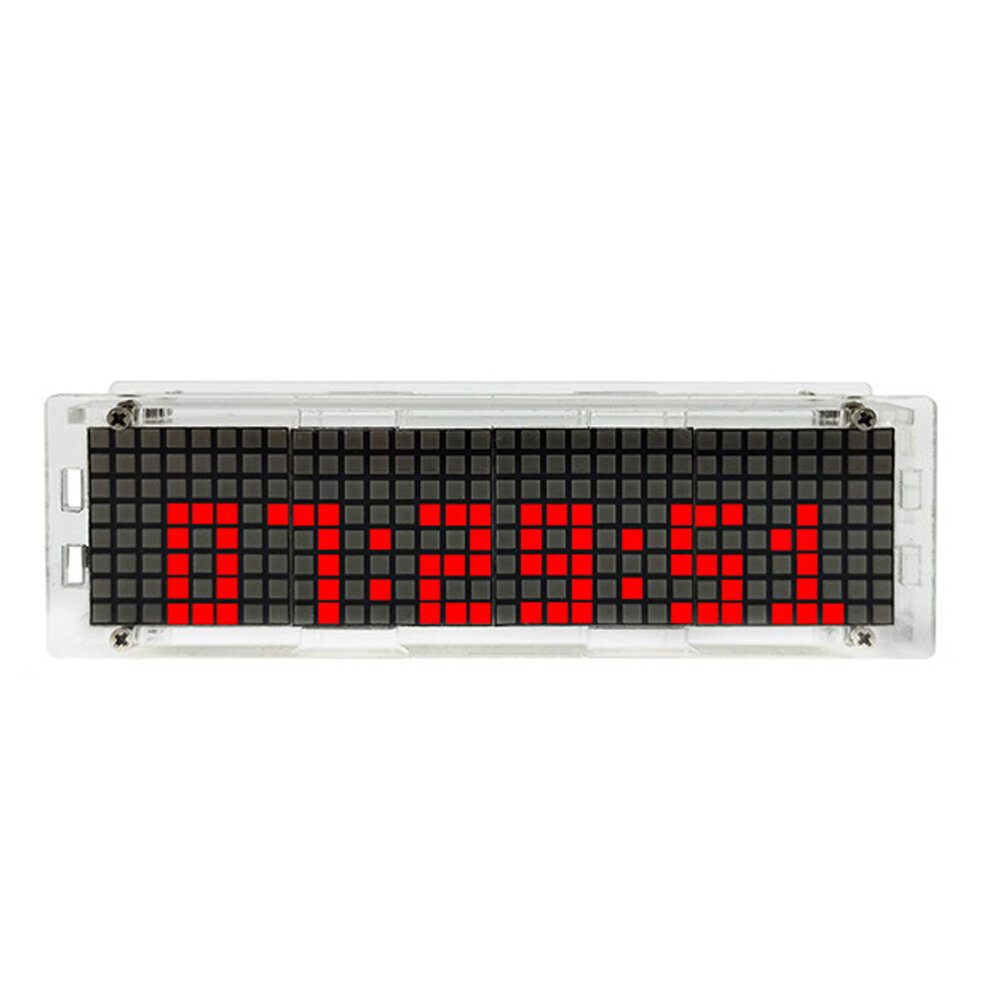 Voice-Controlled LED Music Spectrum DIY Kit Dot Matrix Clock Electronic Soldering Music Rhythm Light Kit