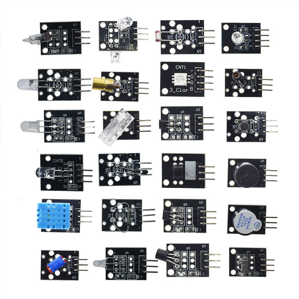 Geekcreit 45 In 1 Sensor Module Board Starter Kits Upgrade Version For Arduino UN0 R3 MEGA2560 Plastic Bag Package