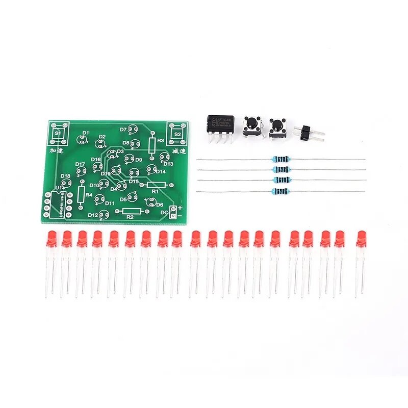 DC 5V DIY Electronic Windmill Training Module Kit Speed Adjustable MCU Course Design Set For Soldering