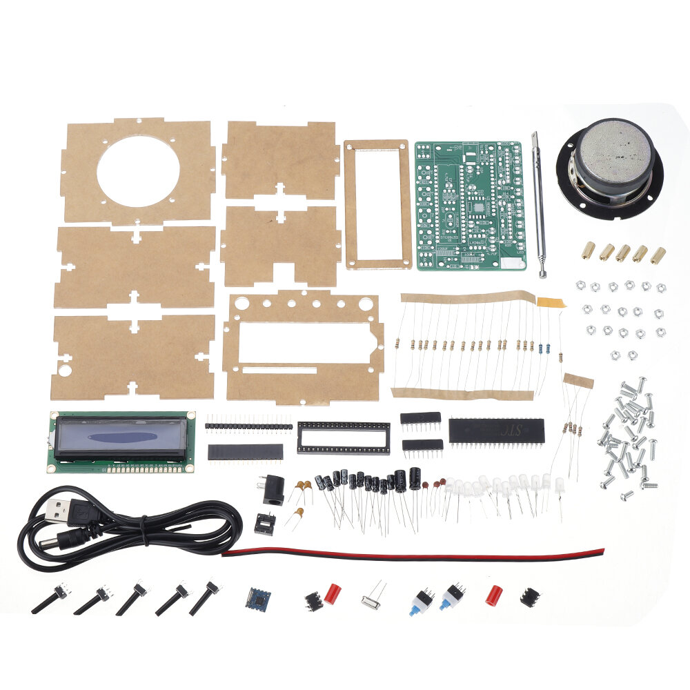 Geekcreit DIY Radio Electronic Kit Parts 51 Single-chip FM Digital Sound Machine