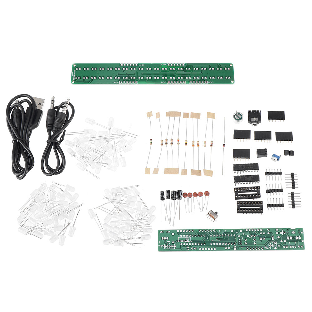 Geekcreit FED-201 Sound Control Level Light Kit Audio Light Level Indicator Spectrum Light DIY Kit