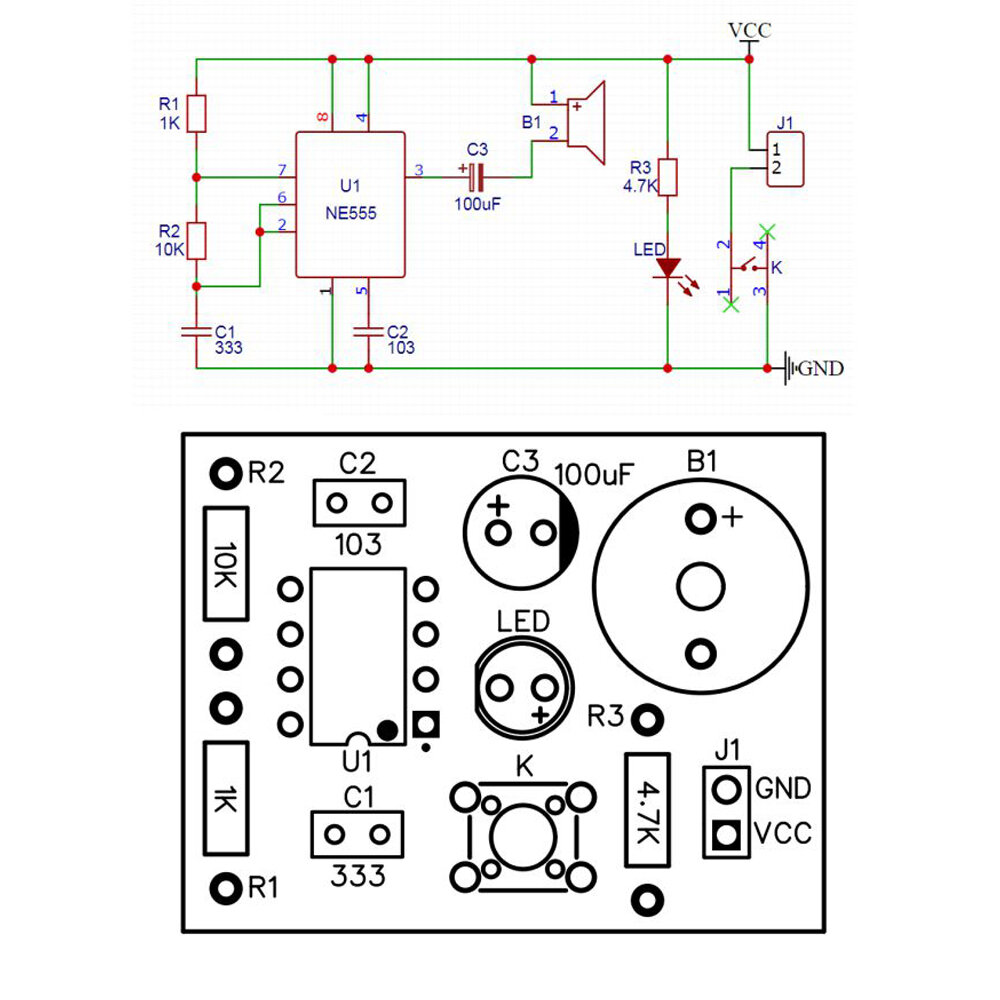 Electronic Circuit DIY Production Analog Telegraph DIY Spare Parts Welding Training DIY Kit