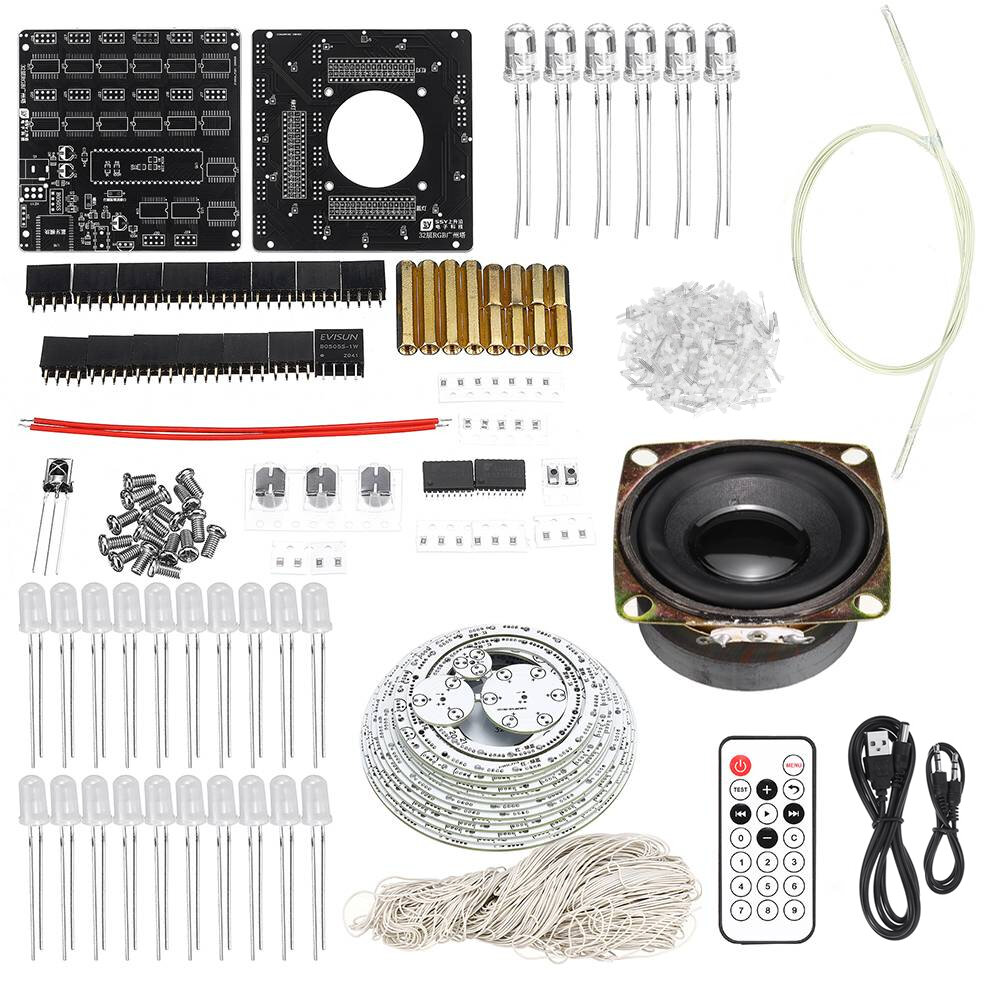 DIY Kit Electronic Training Welding Production Light Cube Canton Tower LED Lights Bluetooth Music Electronic Production Parts