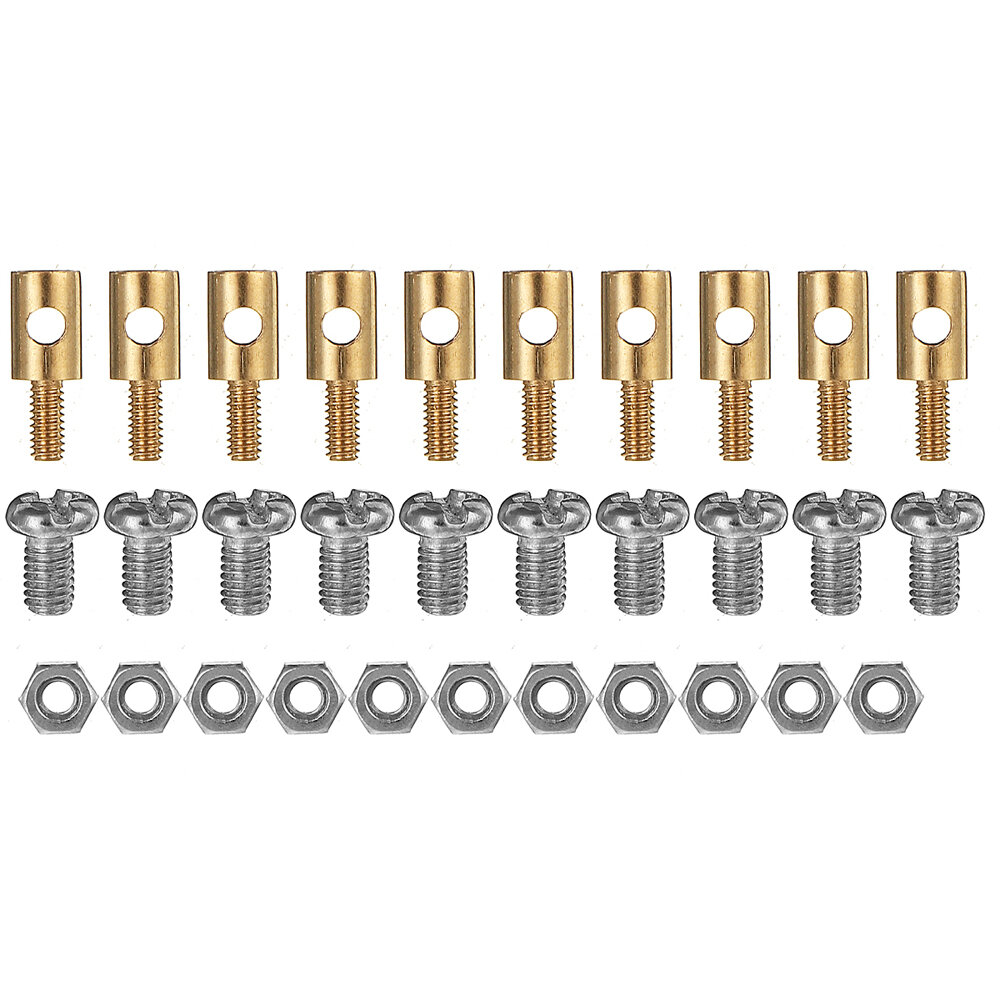 50Pcs 3.1mm Adjustable Pushrod Connectors Linkage Stoppers For RC Airplane