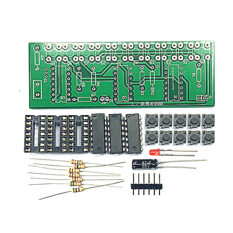 5V Electronic Kit Simple Password Lock Motherboard Kit