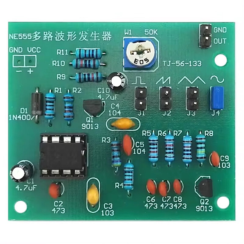 DIY Sine Triangle Square Wave NE555 Multi-Channel Waveform Generator Module Kit