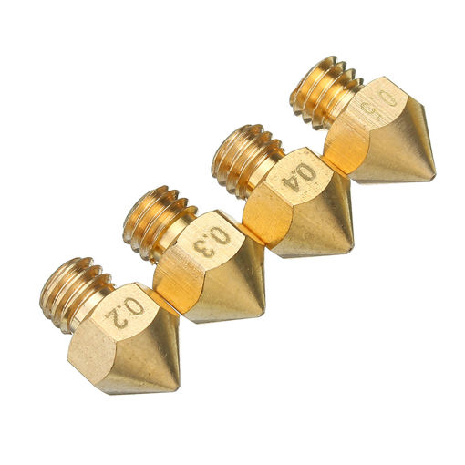 Picture of TRONXY 0.2mm/0.3mm/0.4mm/0.5mm MK8 Copper Extruder Nozzle For 3D Printer Parts