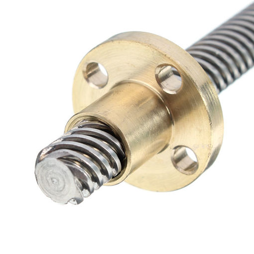 Picture of 3D Printer T8 1/2/4/8/10/12mm Copper Lead Screw Nut For Stepper Motor Lead Screw 8mm Thread
