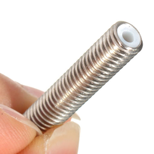 Picture of M6X30 1.75mm Thread Nozzle Throat With Teflon For 3D Printer Extruder