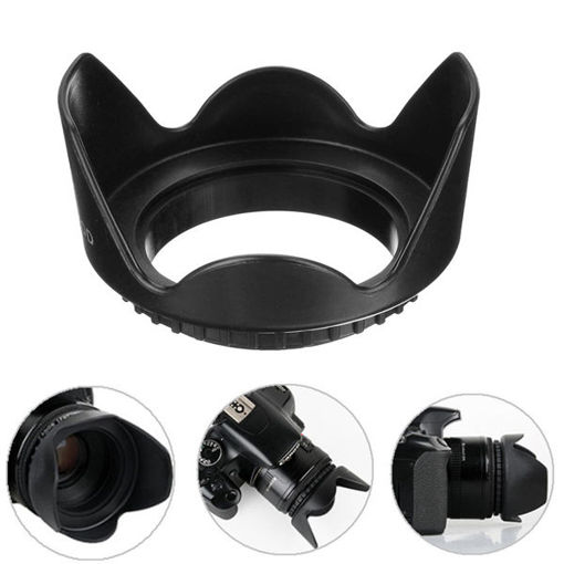 Picture of Universal DCII 52mm Screw Mount Flower Lens Hood For Canon Nikon DSLR Digital Camera Video