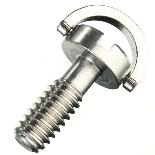 Picture of 1/4 Inch Long Quick Release Plate Stainless Steel D-Ring Screw For Tripod Camera