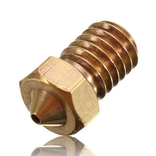 Picture of V6 Brass Nozzle 1MM For 1.75mm Filament Copper Nozzle Extruder Print Head 3D Printer Accessories