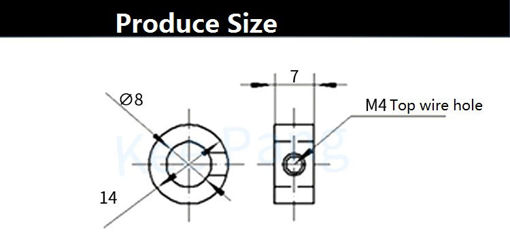 Immagine di 8mm Openbuilds Lock Collar T8 Lead Screw Lock Ring Lock Block For 3D Printer