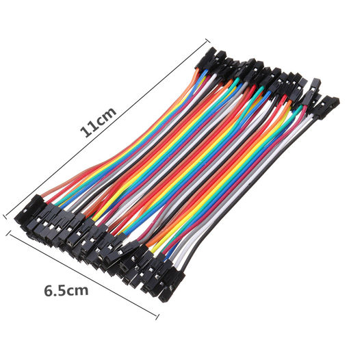 Picture of 2.54mm Female to Female Connector 40 Pcs Dupont Cable Jumper Wire
