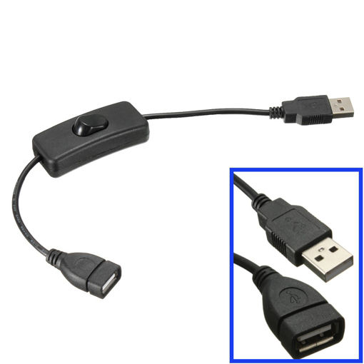 Immagine di USB Power Cable With On/Off Switch For Raspberry Pi