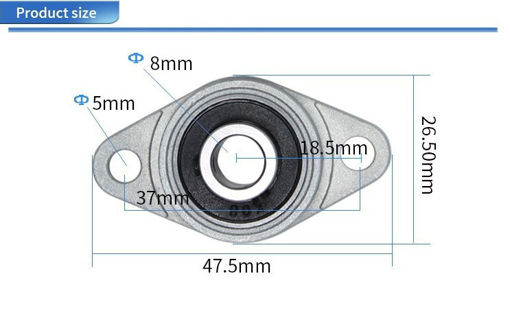 Picture of 3D Printer Parts Lead Screw Bearing Bracket Suit For T8 Lead Screw