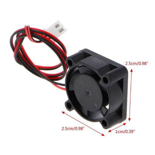 Immagine di 24V DC Brushless 2510 Cooling Fan with 2Pin Cable for 3D Printer