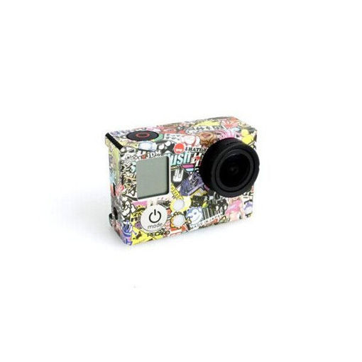 Picture of Color Drawing Body Cam Sticker for Gopro Hero 4 3 3 Plus Bare Machine Cartoon