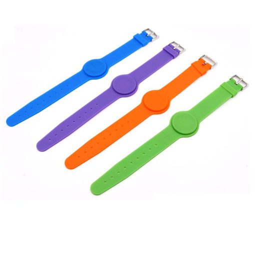 Immagine di 125Khz T5577 Writable Silica Gel Wristband RFID Tag Bracelet Adjustable Length Access Control