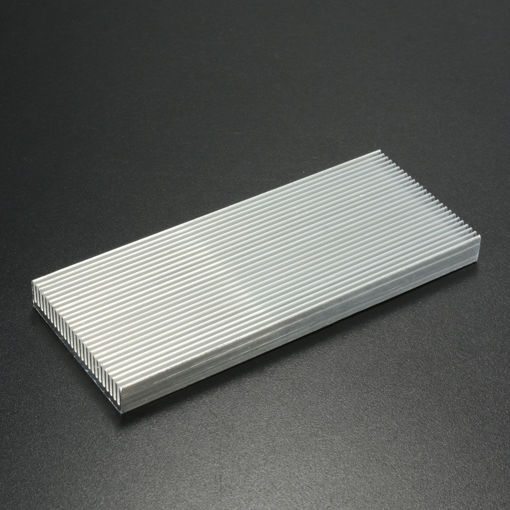 Picture of 100x41x8mm Aluminum Heat Sink Heat Sink Cooler For High Power LED Amplifier Transistor Cooling