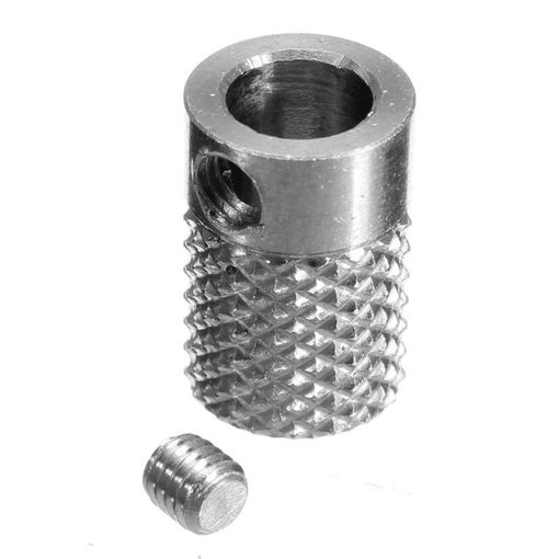 Picture of DIY Feeder Knurled Wheel Extruder Drive Gear Stainless Steel For 3D Printer Accessories