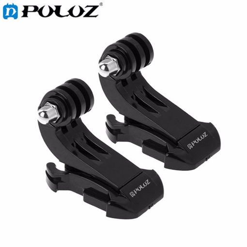 Picture of PULUZ 2pcs Black Vertical Surface J-Hook Buckle Mount for Gopro SJCAM Xiaomi Yi Action Camera