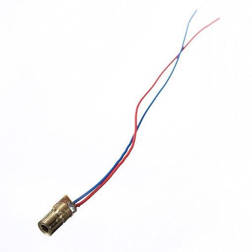 Picture of 10 pcs DC 5V 5mW 650nm 6mm Laser Dot Diode Module Red Copper Head Tube