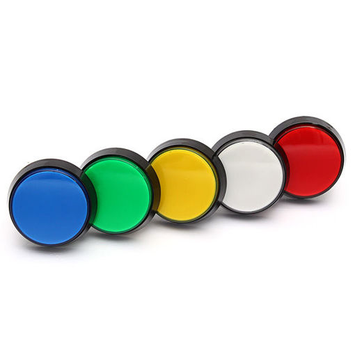 Picture of 5 Colors LED Light 60MM Arcade Video Game Player Push Button Switch