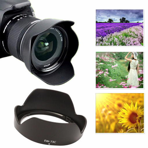Picture of Replacement EW-73C Bayonet Mount Lens Hood Cap For Canon EF-S 10-18mm F/4.5-5.6