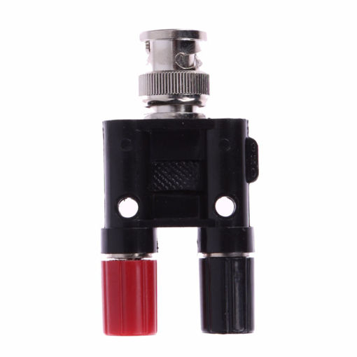 Picture of BNC Male to Dual Binding Posts Banana Connector Plug Test Adapter
