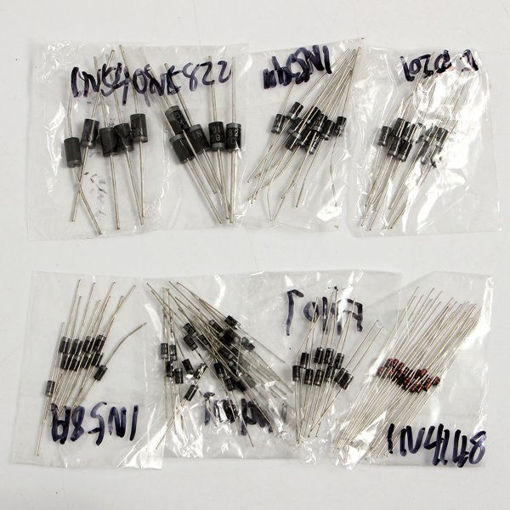 Picture of 100pcs 8 Values Diode Bag Assortment Kit 1N4148 FR107 1N5408 For Arduino