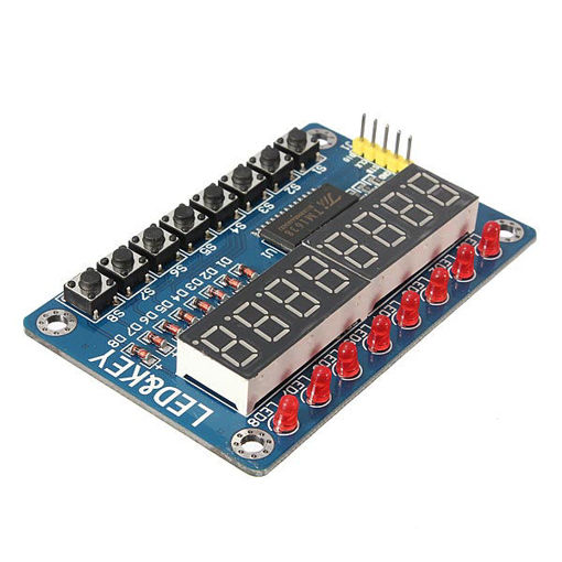 Immagine di TM1638 Chip Key Display Module 8 Bits Digital LED Tube For AVR Arduino