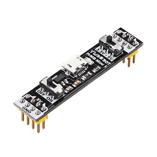 Picture of YwRobot Breadboard Power Supply Module Circuit Test 3.3V 5V Switchable For Arduino