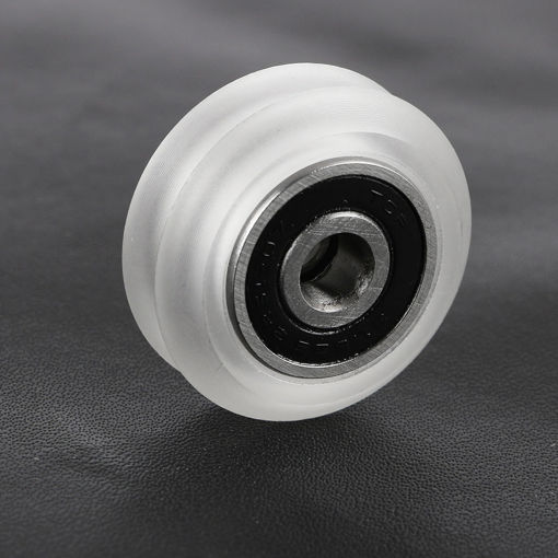 Picture of White Color Double V-Wheel W-Slot / V-Slot Passive Pulley Kit For 3D Printer Engraving Machine CNC Machine