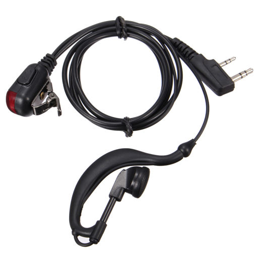 Picture of 2 Pin PTT Headset Mic Earpiece Earphone for Walkie Talkies