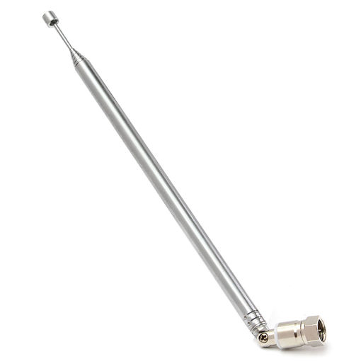 Picture of 7 Section F Type Replacement Antenna Connector Telescopic Aerial TV AM FM Radio