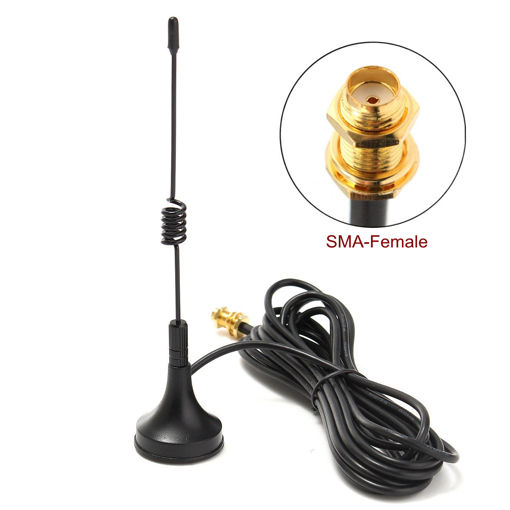 Immagine di Sma Female Dual Band Antenna for BaoFeng 888s UV-5R Walkie-talkie Magnetic Radio