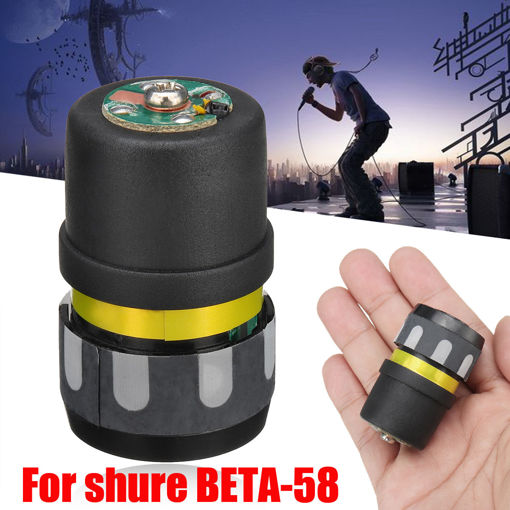 Immagine di Replacement Shockproof Studio Condenser Recording Wireless Microphone Cartridge for Shure BETA58