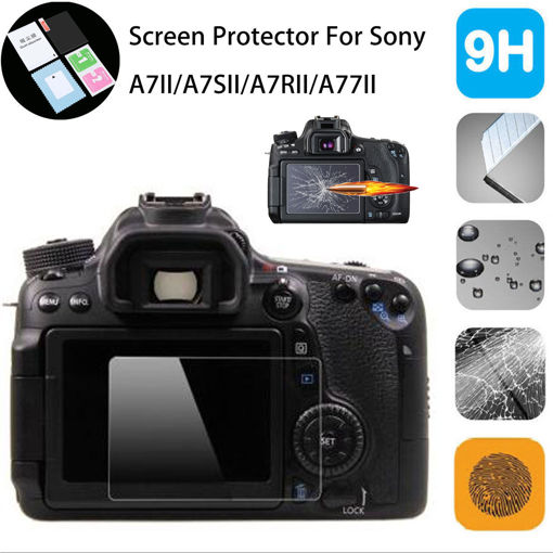 Immagine di 9H Tempered Glass LCD Screen Protector Skin Film For Sony A7II/A7SII/A7RII/A77II