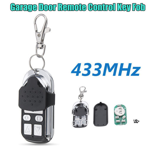 Picture of Universal 4 Buttons 433MHz Electric Remote Control Switch Key Fob with Chip Garage Door