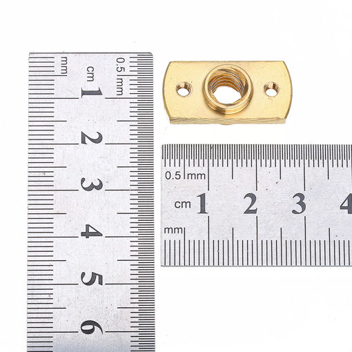 Immagine di Creality 3D Brass T8 Lead Screw Nut Pitch 2mm for Stepper Motor 3D Printer Part