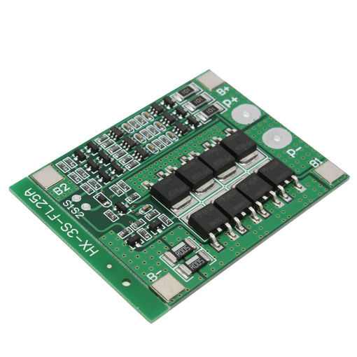 Immagine di 3pcs 3S 11.1V 25A 18650 Li-ion Lithium Battery BMS Protection PCB Board With Balance Function