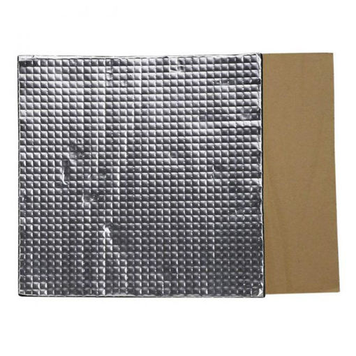 Picture of 220*220*10mm Blue Foil Self-adhesive Heat Insulation Cotton with Black Glue For 3D Printer Heated Bed