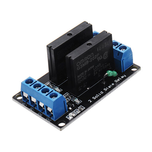Immagine di 3pcs 2 Channel DC 12V  Relay Module Solid State Low Level Trigger For Arduino 240V2A