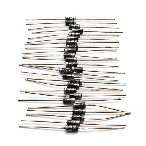 Picture of 100pcs 8 Types IN4148 IN4007 IN5819 IN5399 FR107 FR207 Commonly Used Diode Electronic Component Pack