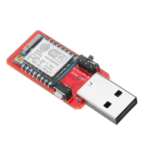 Immagine di USB To ESP8266 ESP-07 Wi-Fi Module Built-in Antenna 2.4G Serial Transceiver For ESP-07 Debugging Firmware Programming