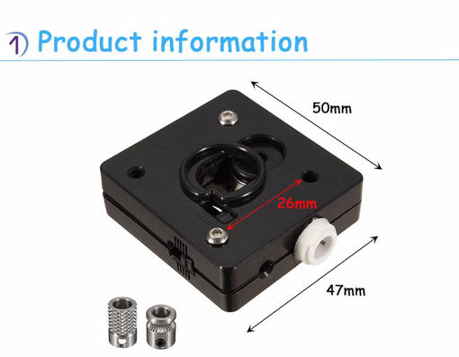 Immagine di 1.75mm/3.0mm Filament UM2 Remote Bowden Extruder Feeder Parts Kit With Driver Gear
