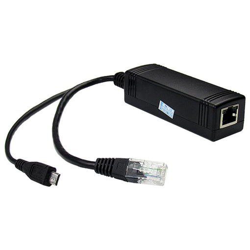 Picture of PoE Splitter Cable Micro USB DC 5V 2A POE Adapter Power Over Ethernet 10/100Mbps for CCTV IP Camera