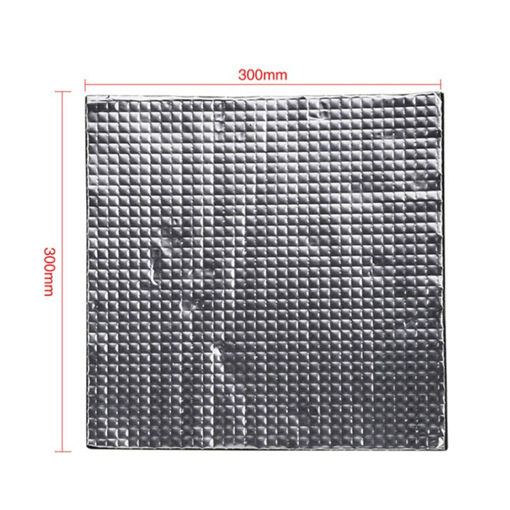 Picture of 300*300*10mm Black Heated Bed Insulation Cotton Platform Sticker with Back Adhesive for 3D Pritner