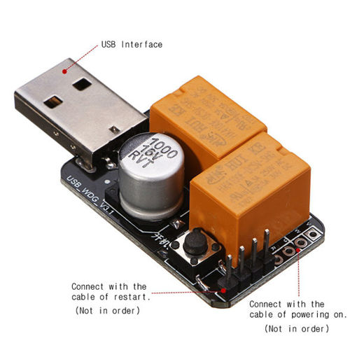 Picture of USB Watchdog Timer Card Module Automatic Restart IP Electronic Reboot With Cable
